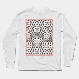 Flower Patterned Texture Long Sleeve T-Shirt